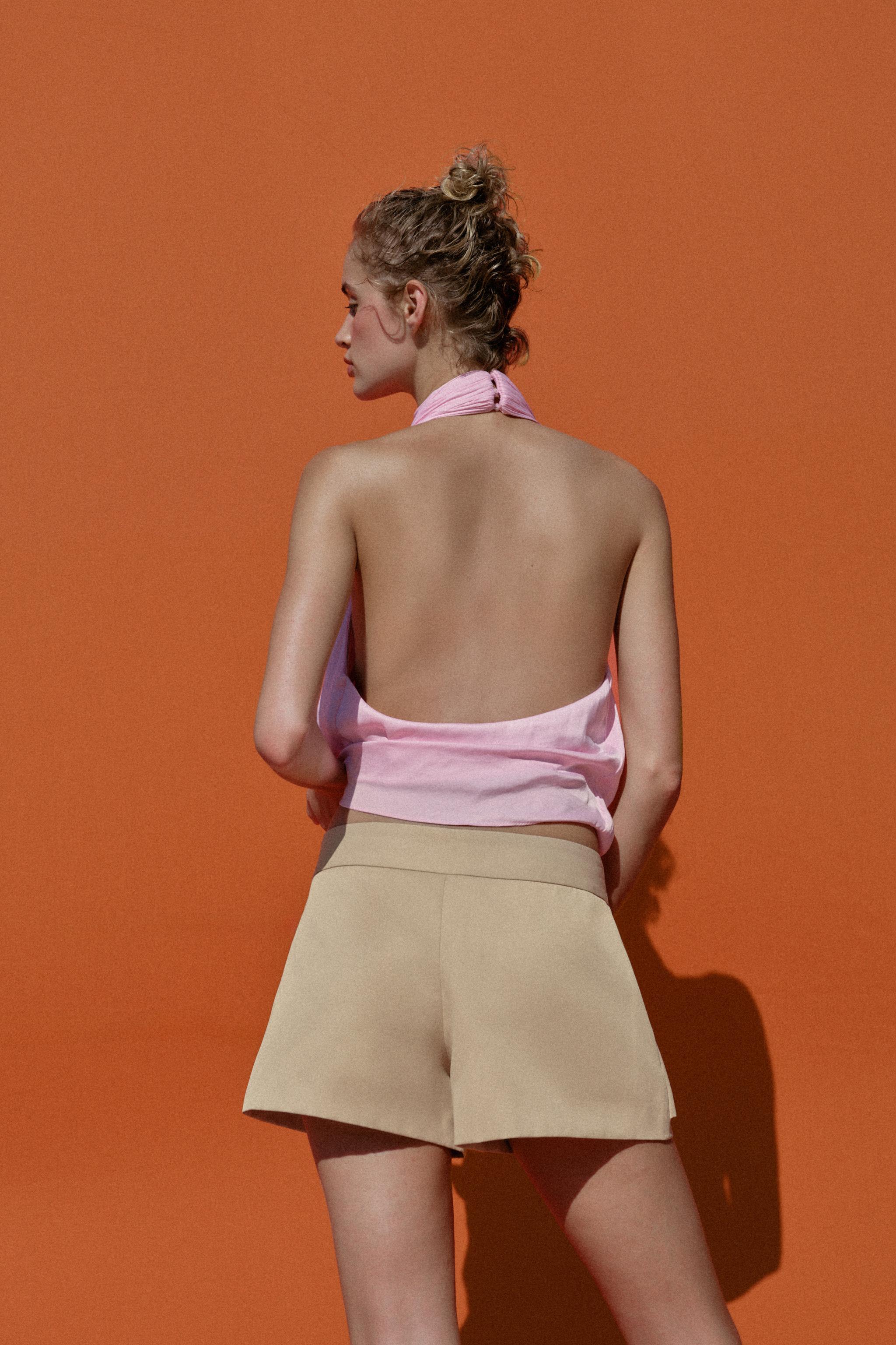 Женские юбки Zara LOW-RISE WRAP SKORT — фото 5