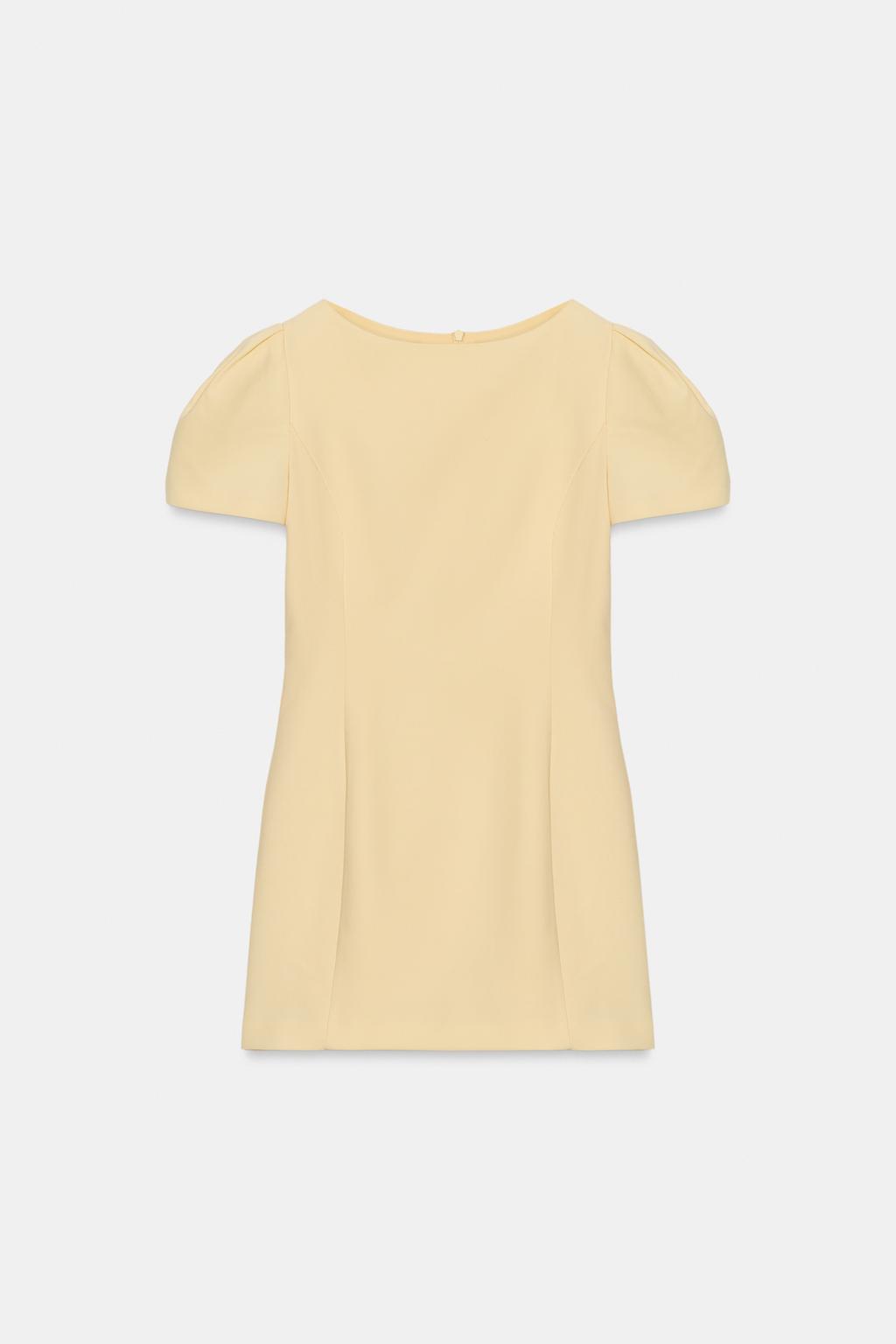 SHORT PLEATED POCKET DRESS