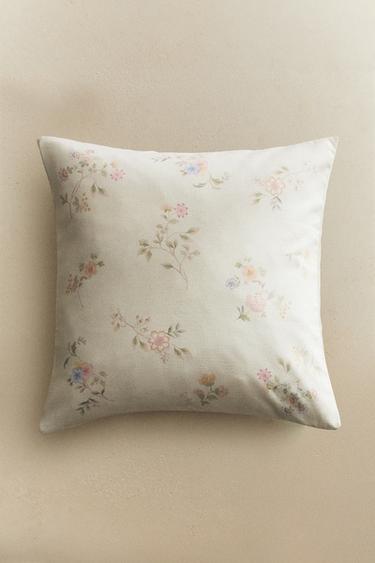 FLORAL PRINT CUSHION COVER - Green by Zara - Image 5