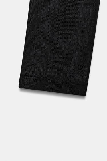 BODY BIMATIÈRE EN TULLE - Noir de Zara - Image 8