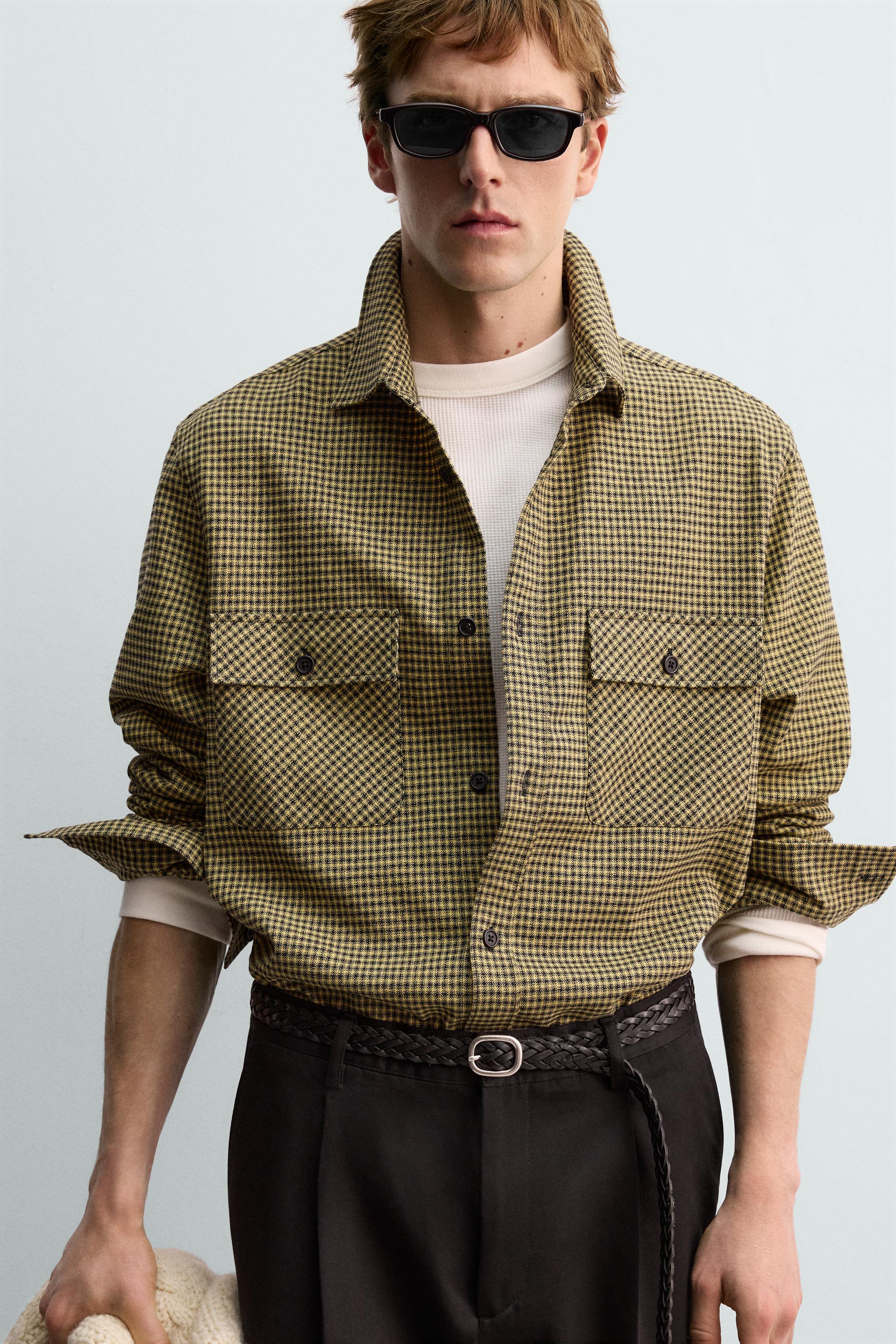 CHEMISE EN FLANELLE À CARREAUX AARON LEVINE X ZARA