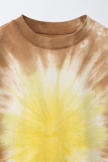 T-SHIRT TIE DYE - Marron de Zara - Image 2