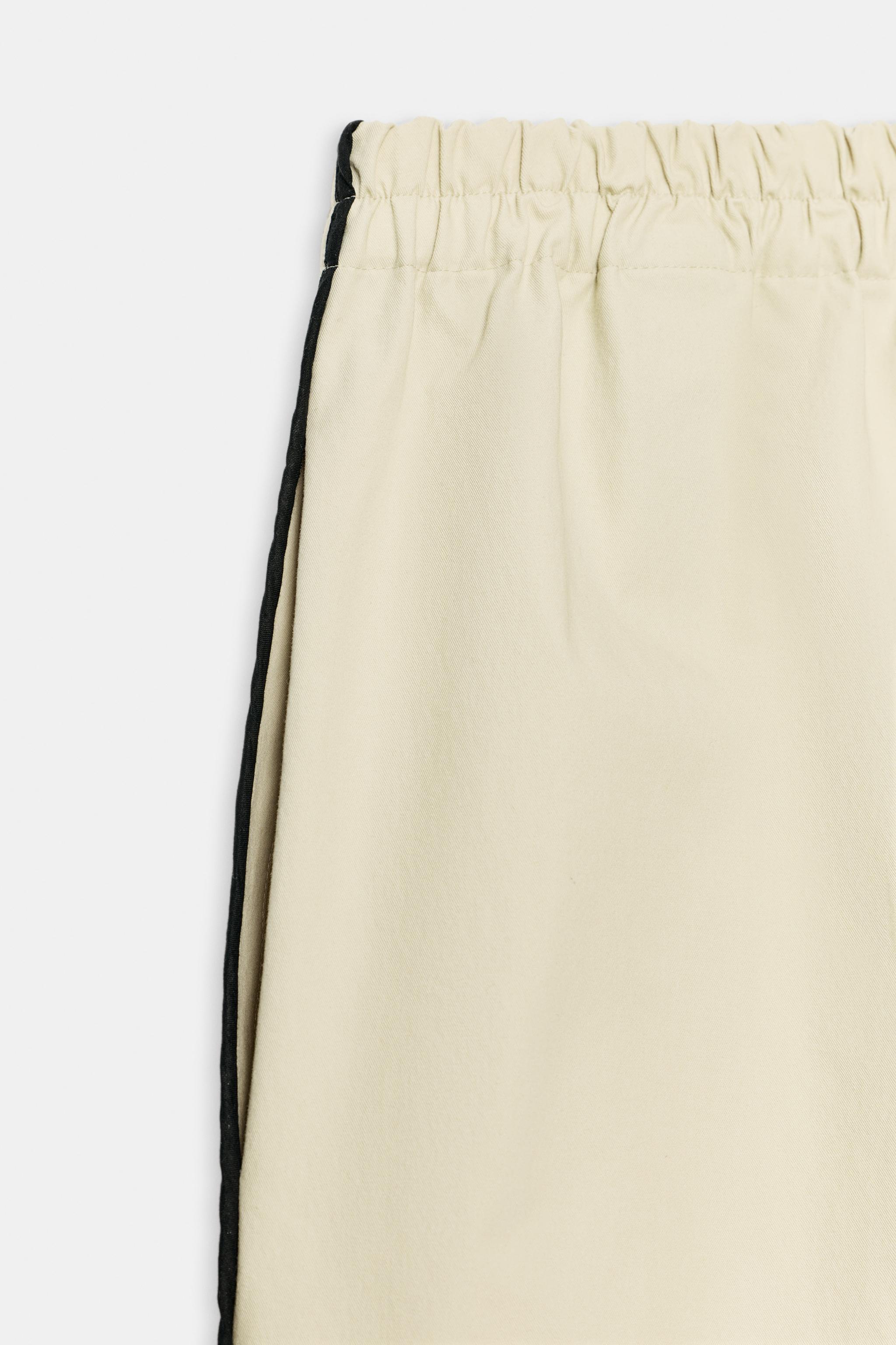 ZW COLLECTION CONTRAST BINDING BERMUDA SHORTS