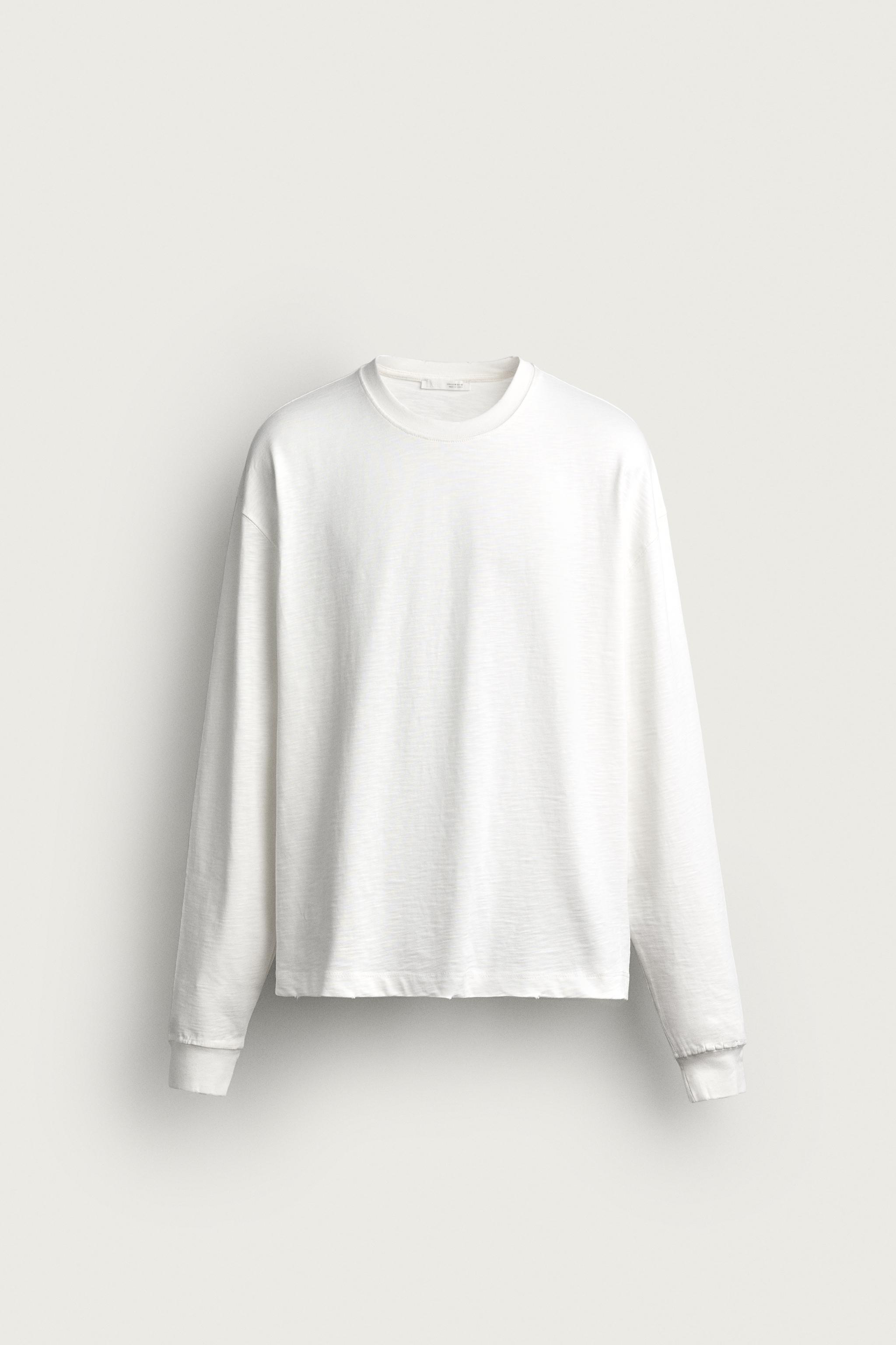 RELAXED FIT WASHED SLUB T-SHIRT