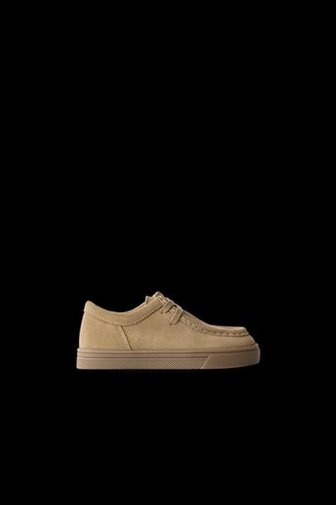 LEATHER SHOES - Sand Brown by Zara