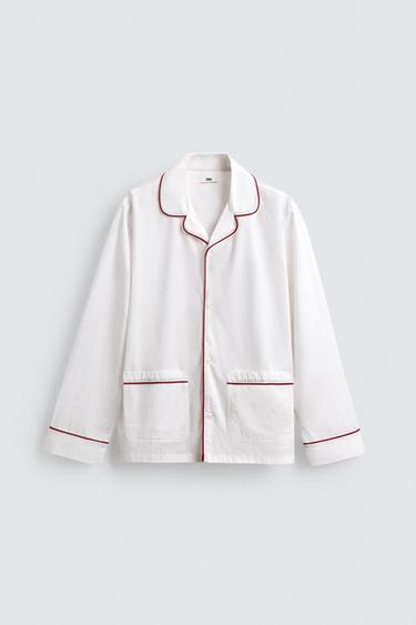 SET PIJAMA VIVOS CONTRASTE - Blanco de Zara