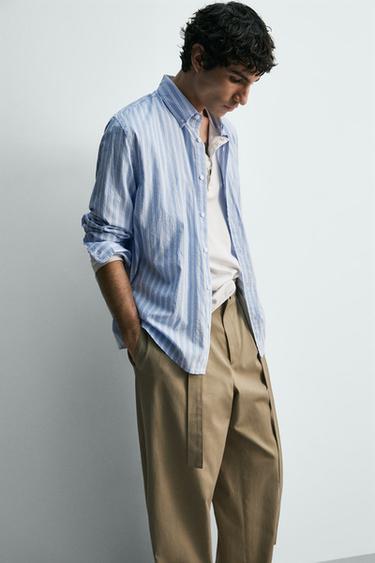 STRIPED SHIRT WITH POCKET - 981 by Zara - Image 6