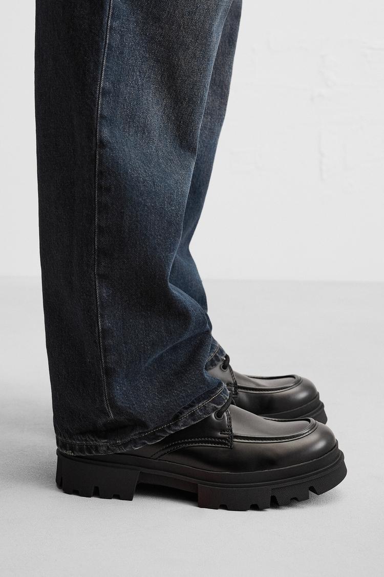 CHUNKY LACE-UP BOOTS Black ZARA South Africa