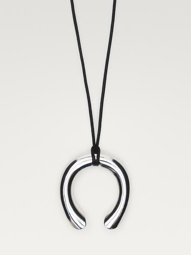 Zara Horseshoe pendant necklace - Silver