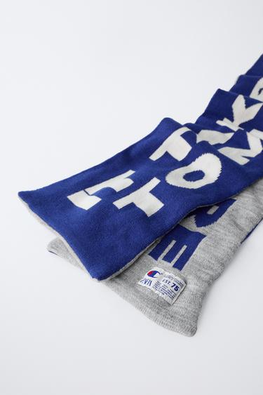 CHAMPION ® X ZARA PRINT SCARF - Grey marl by Zara - Image 2