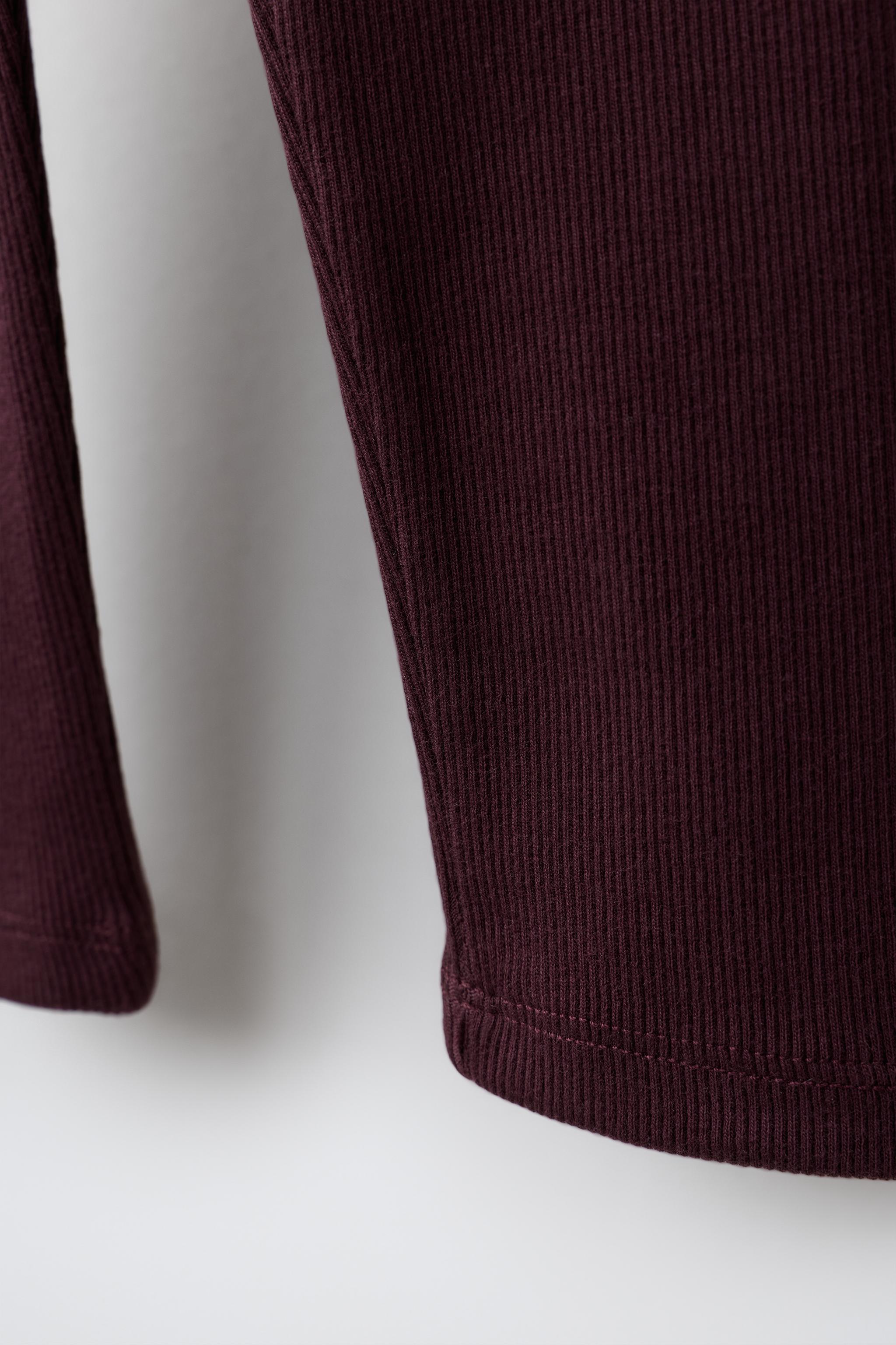 RIBBED LEGGINGS WITH LABEL
