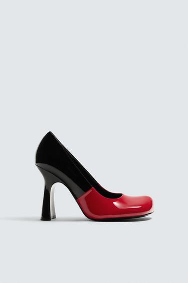 GIÀY DA CAO GÓT HARRY LAMBERT FOR ZARA x DISNEY - Đỏ từ Zara