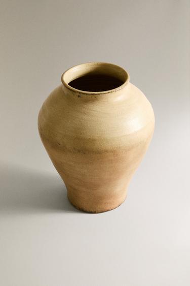 LIGHT TERRACOTTA VASE - Light brown by Zara - Image 1