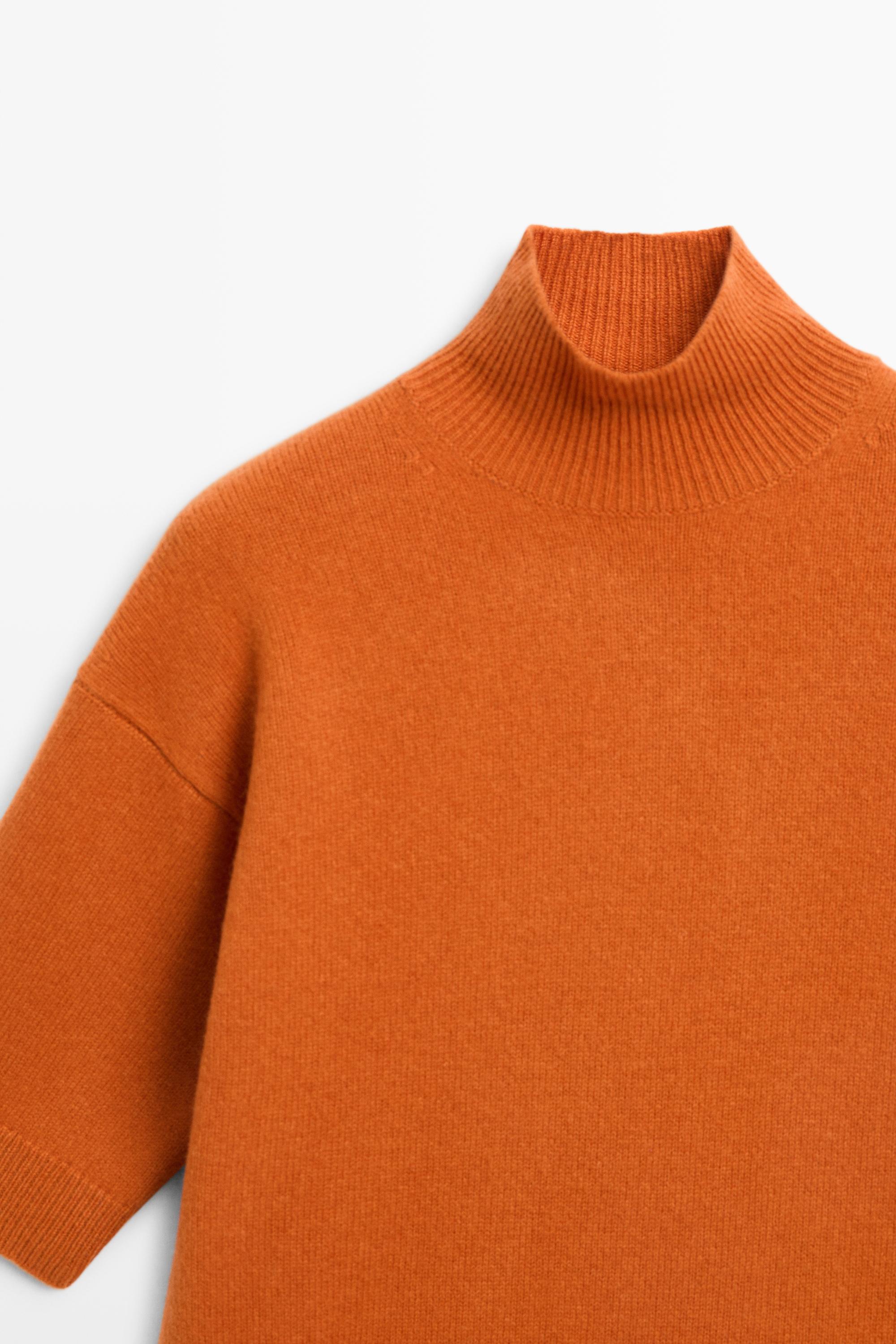 Oversize short sleeve knit sweater