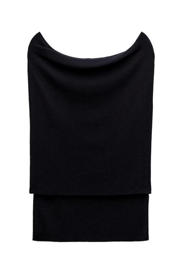 OFF-THE-SHOULDER KNIT TOP