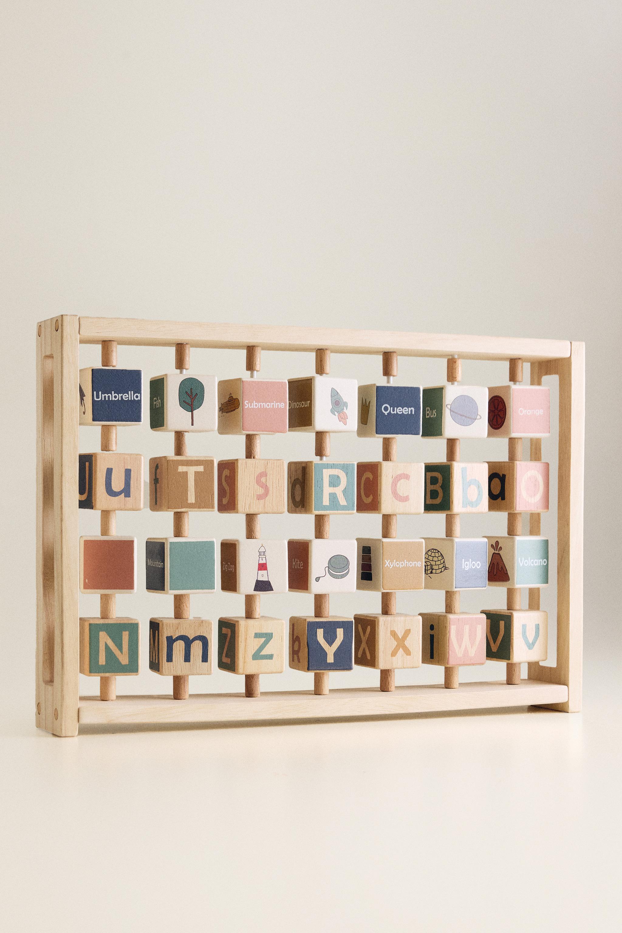 Zara KIDS' WOODEN ALPHABET TOY — фото 6