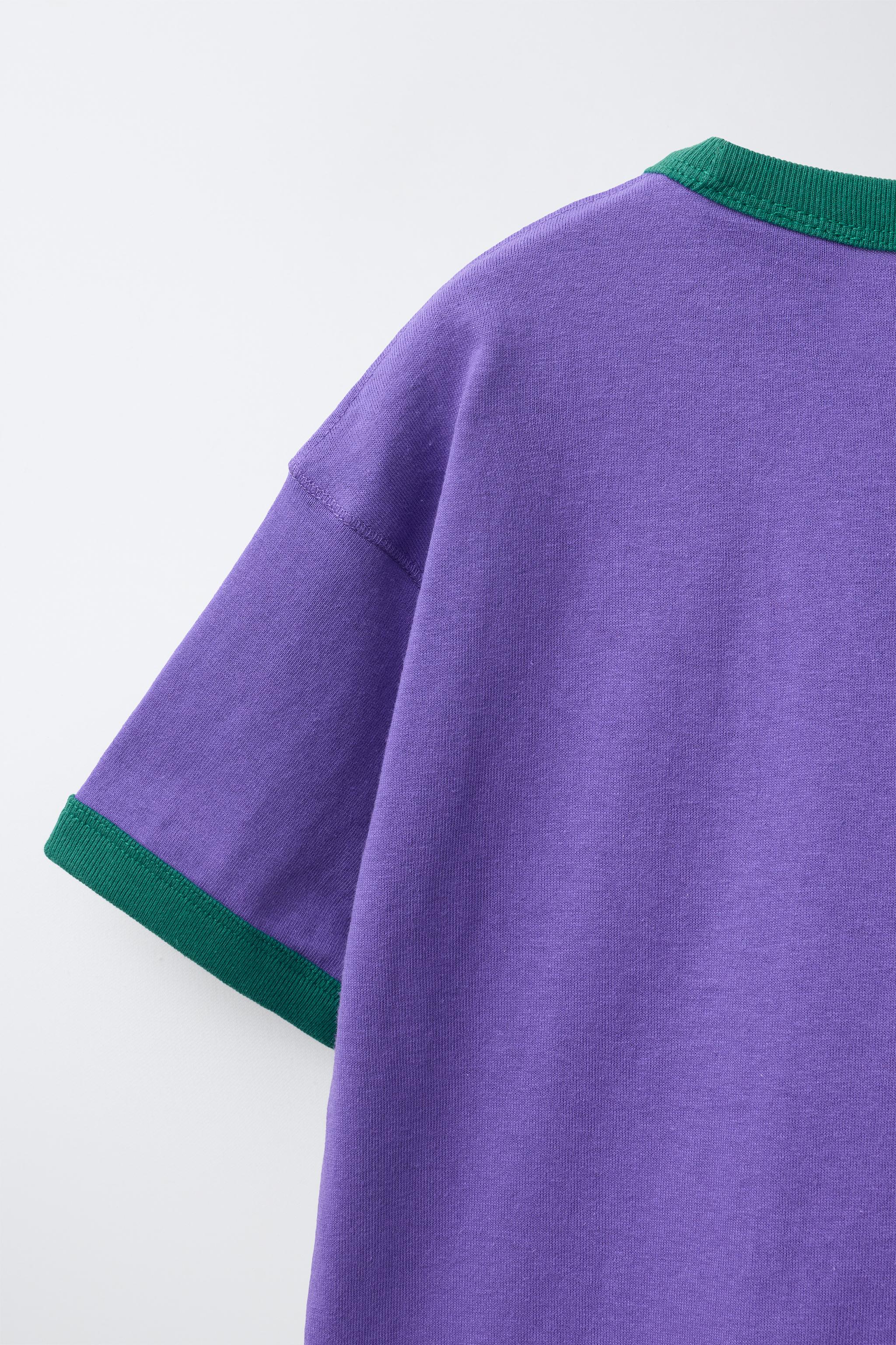 FRUIT OF THE LOOM™ EMBROIDERED CONTRAST T-SHIRT