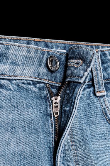 SHORTS Z1975 MOM FIT TIRO ALTO - Azul medio de Zara