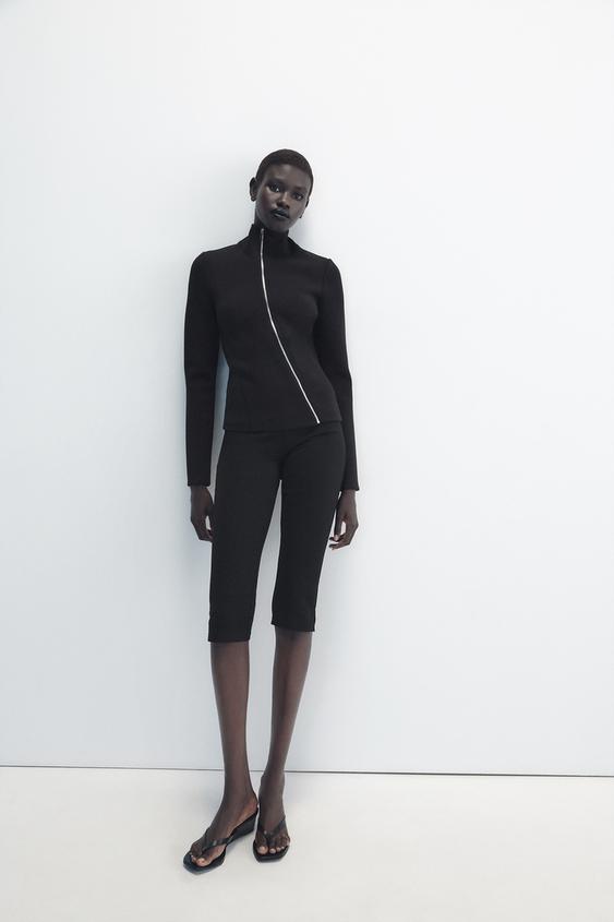 CHAQUETA CREMALLERA METÁLICA - Negro de Zara - Imagen 0