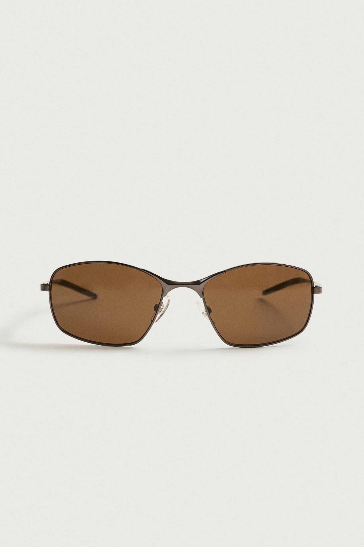 OVAL SUNGLASSES — Brown