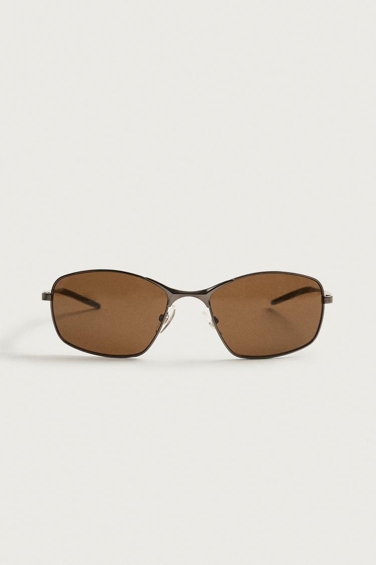 OVAL SUNGLASSES — Brown