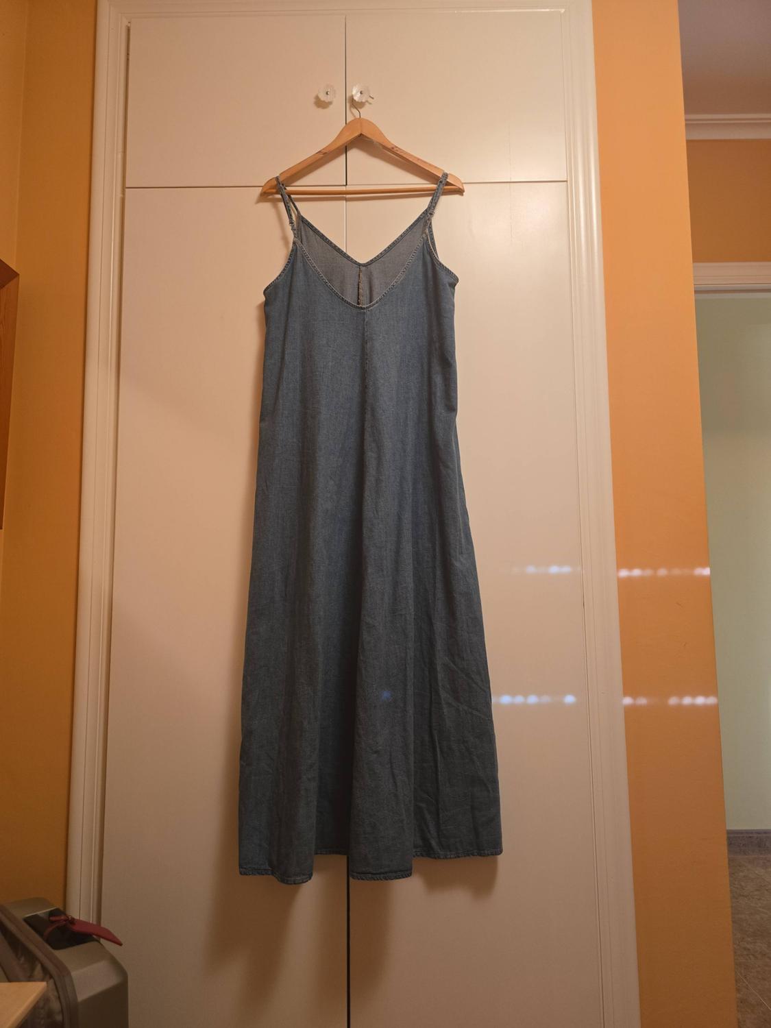 DENIM TRF MIDI DRESS - Image 2
