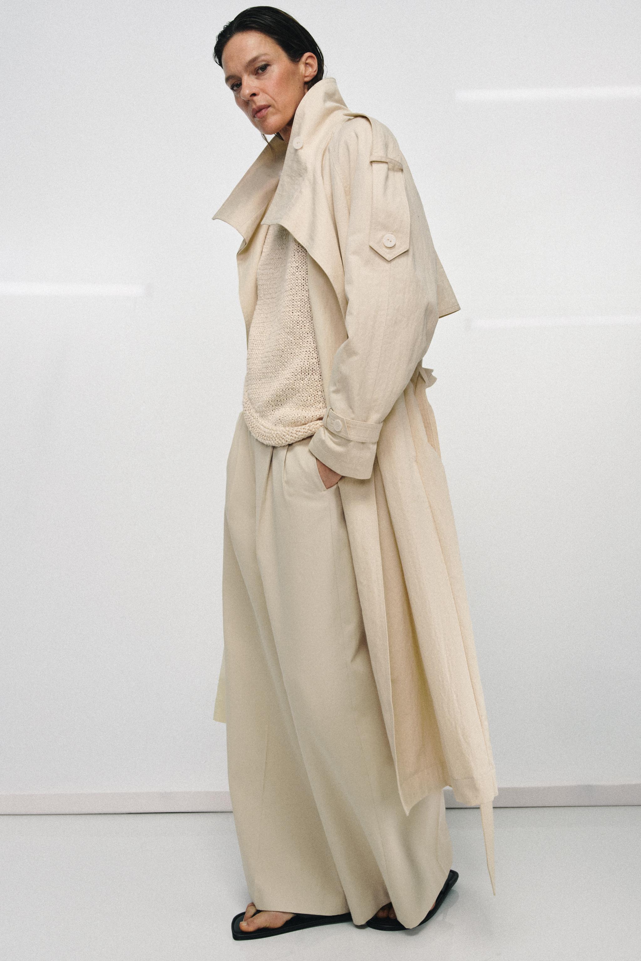 ZW COLLECTION DİK YAKA TRENÇKOT - Görsel 3