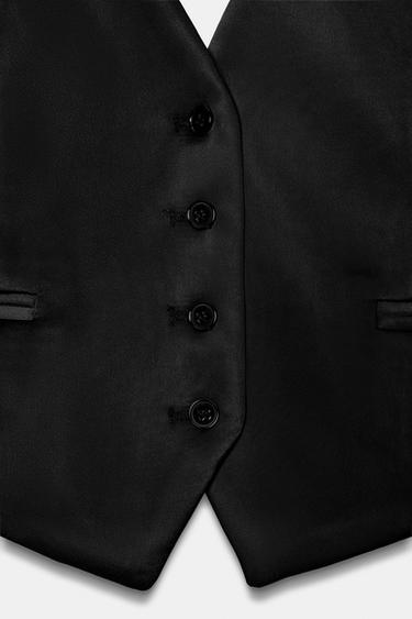 GILET HALTER DOS NU - Noir de Zara - Image 7