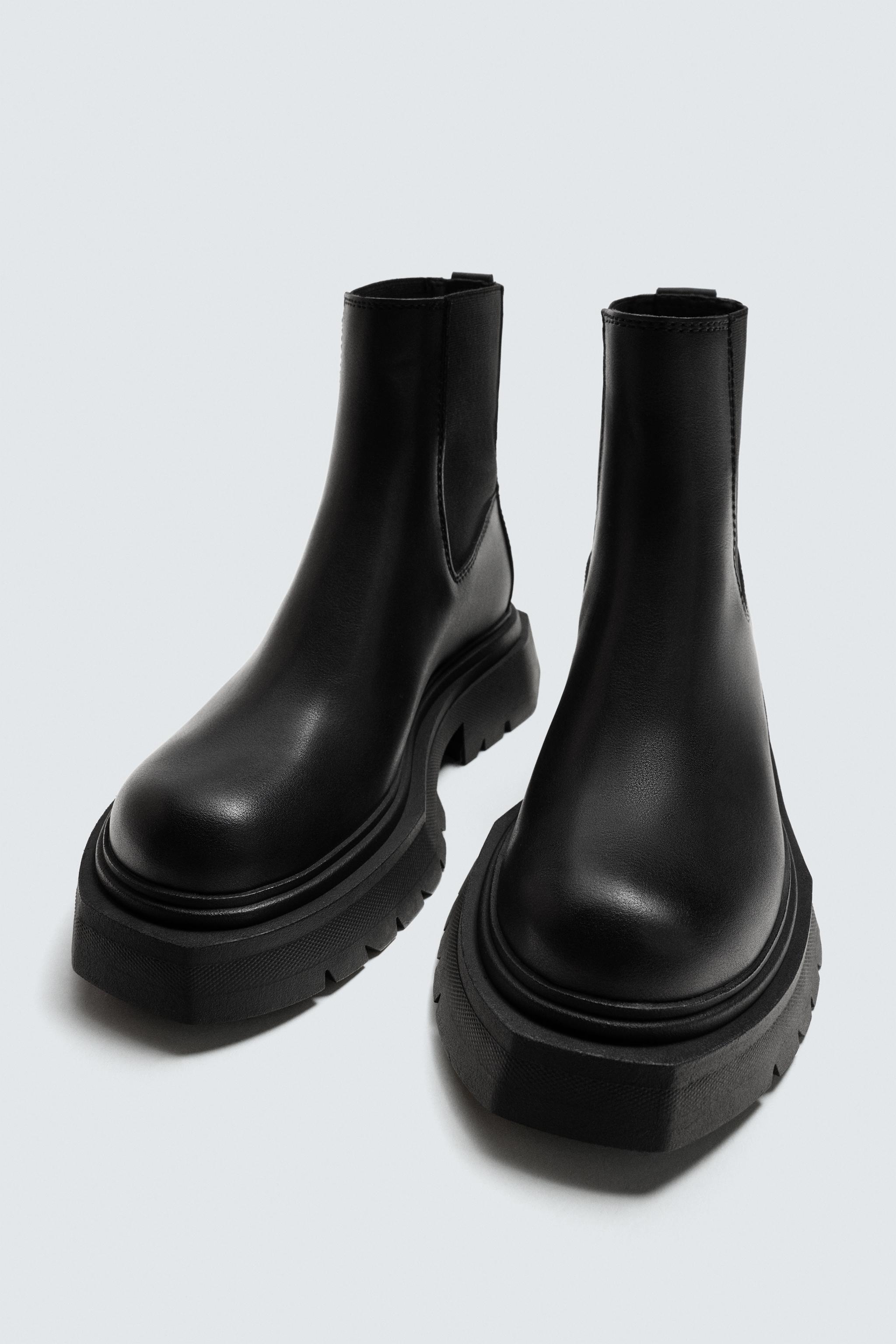 【ぼむ】zara volumetric Chelsea boots BOTA CHELSEA COM VOLUME - Preto | ZARA Brasil