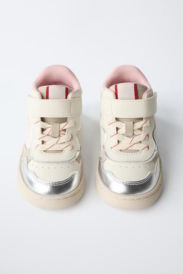 HEART HIGH-TOP SNEAKERS - White by Zara - Image 4