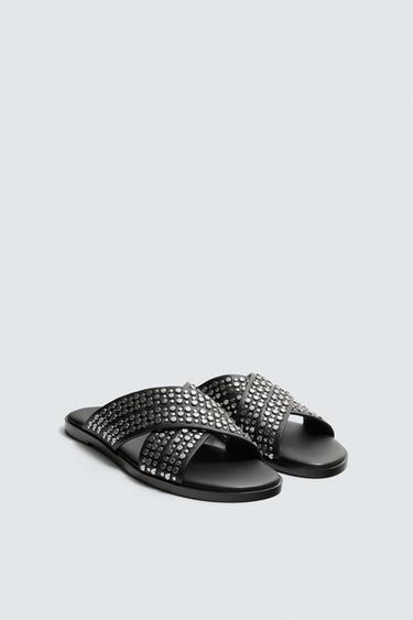 LARRUZKO SANDALIA GURUTZATUA LUDOVIC DE SAINT SERNIN x ZARA - Beltza, Zara-rena