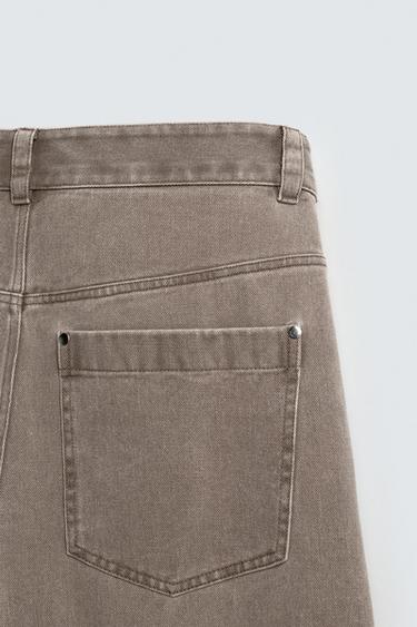 PANTALON DÉCONTRACTÉ À CLOUS - Sable / Chiné de Zara - Image 10