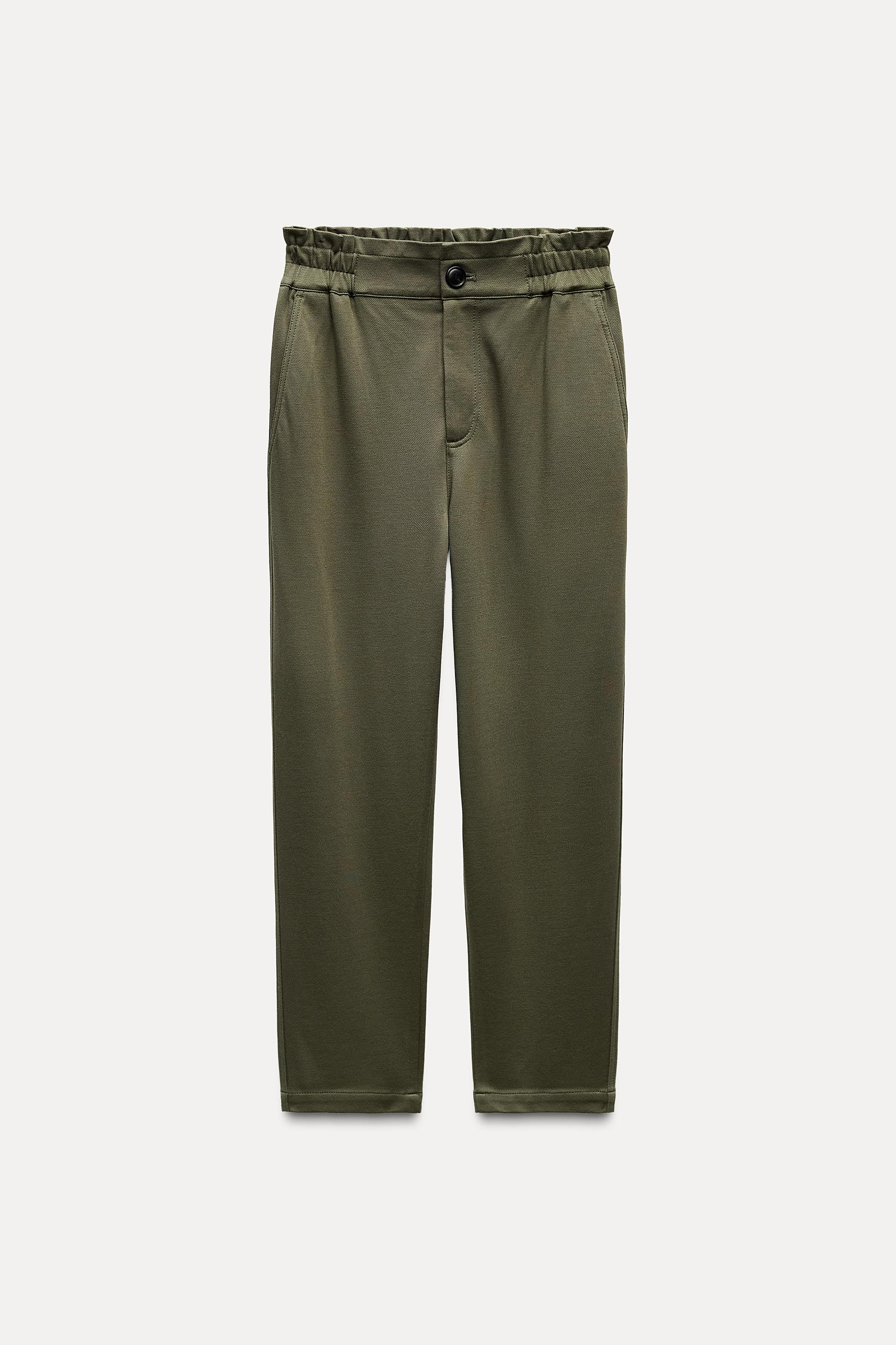 PAPERBAG TROUSERS WITH ELASTIC WAISTBAND