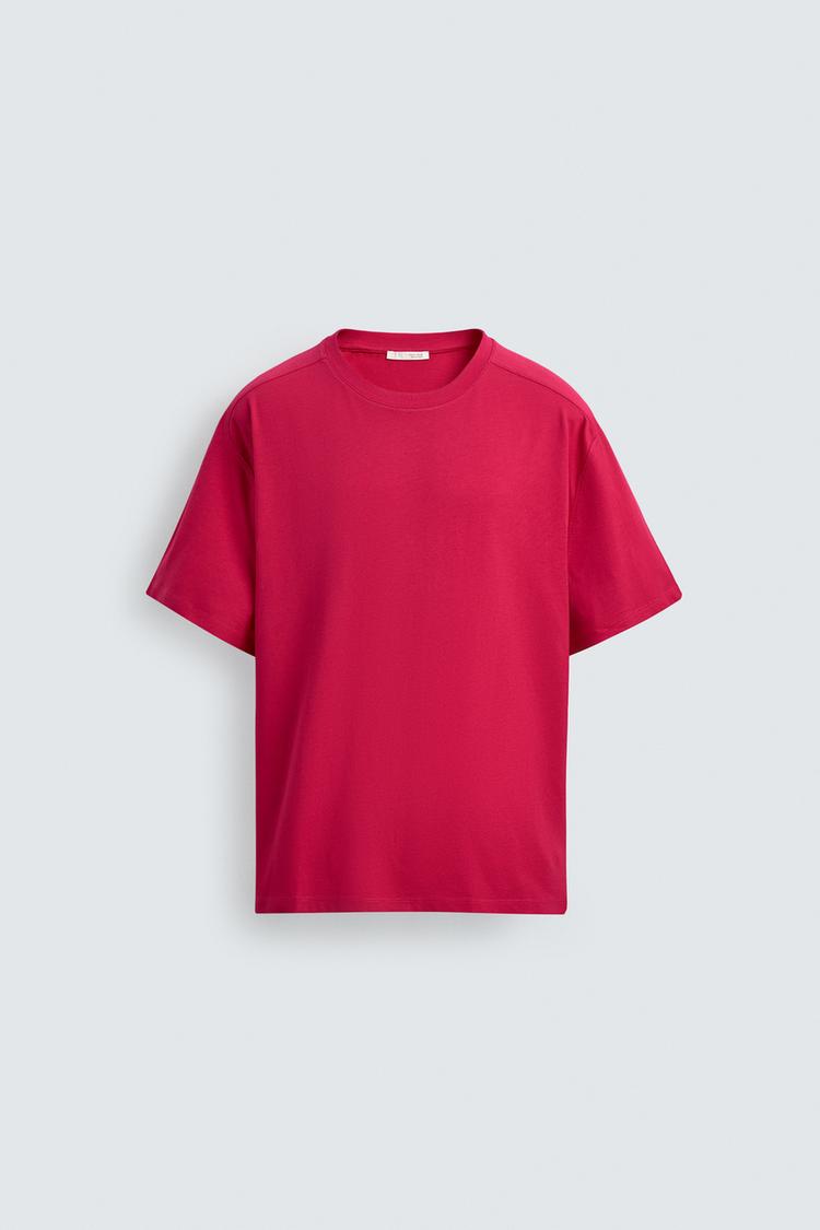 ZARA RELAXED FIT SEAM DETAIL T-SHIRT