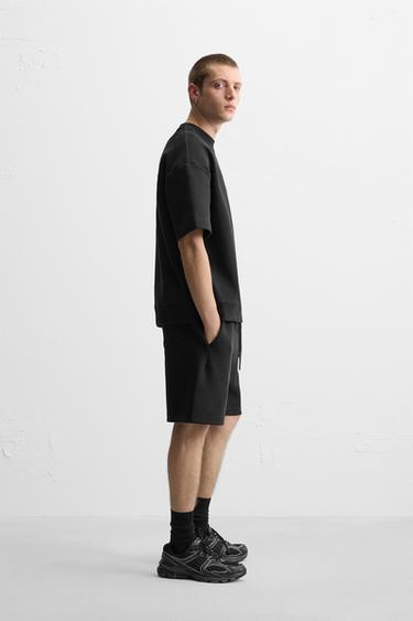 SWEAT STRUCTURÉ INTERLOCK - Noir de Zara - Image 3