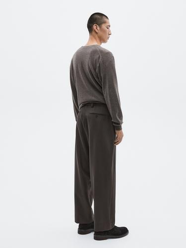 Zara 100% wool suit trousers - LIMITED - Brown