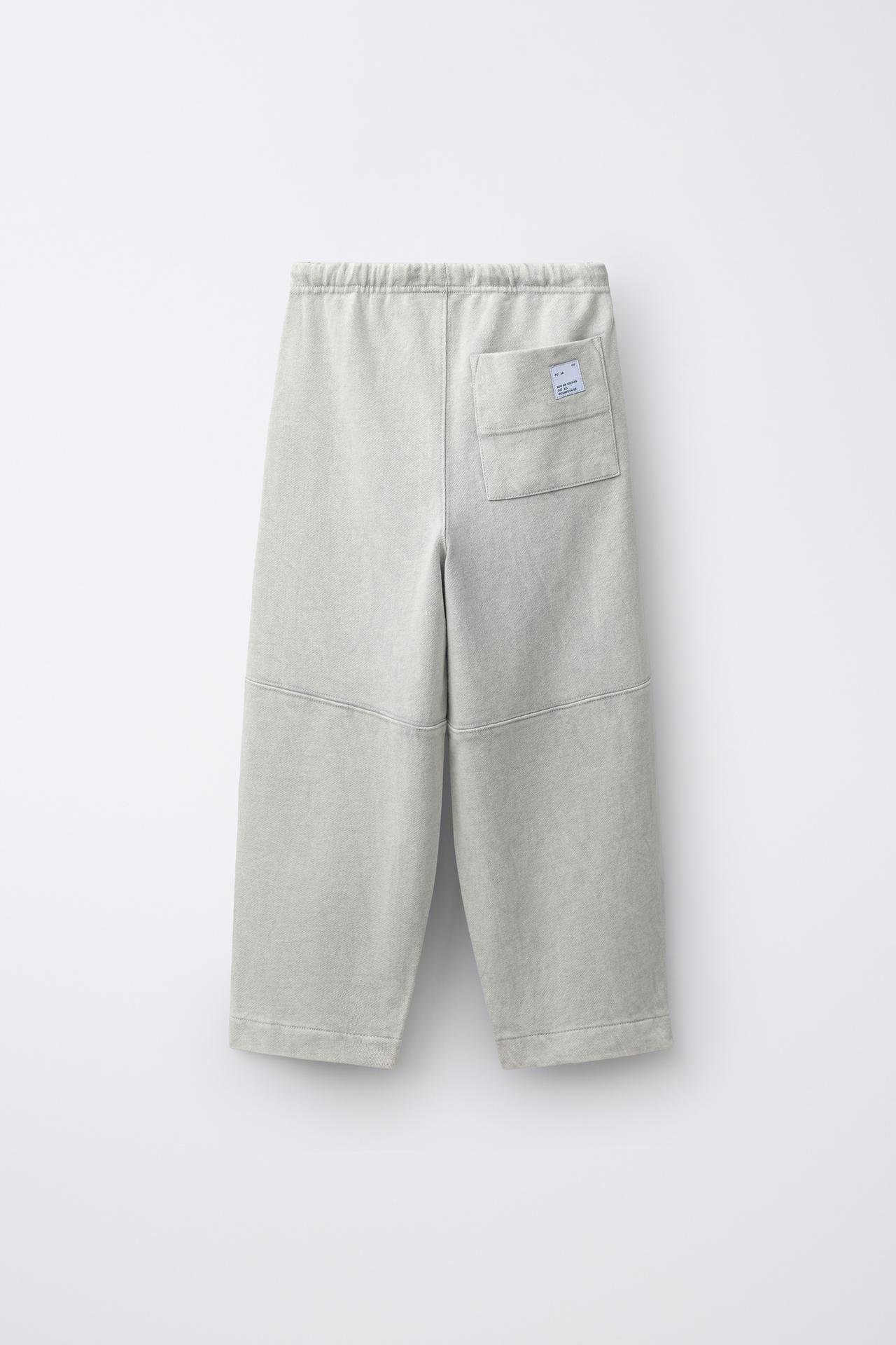 FADE-OUT BARREL SWEATPANTS — Light gray