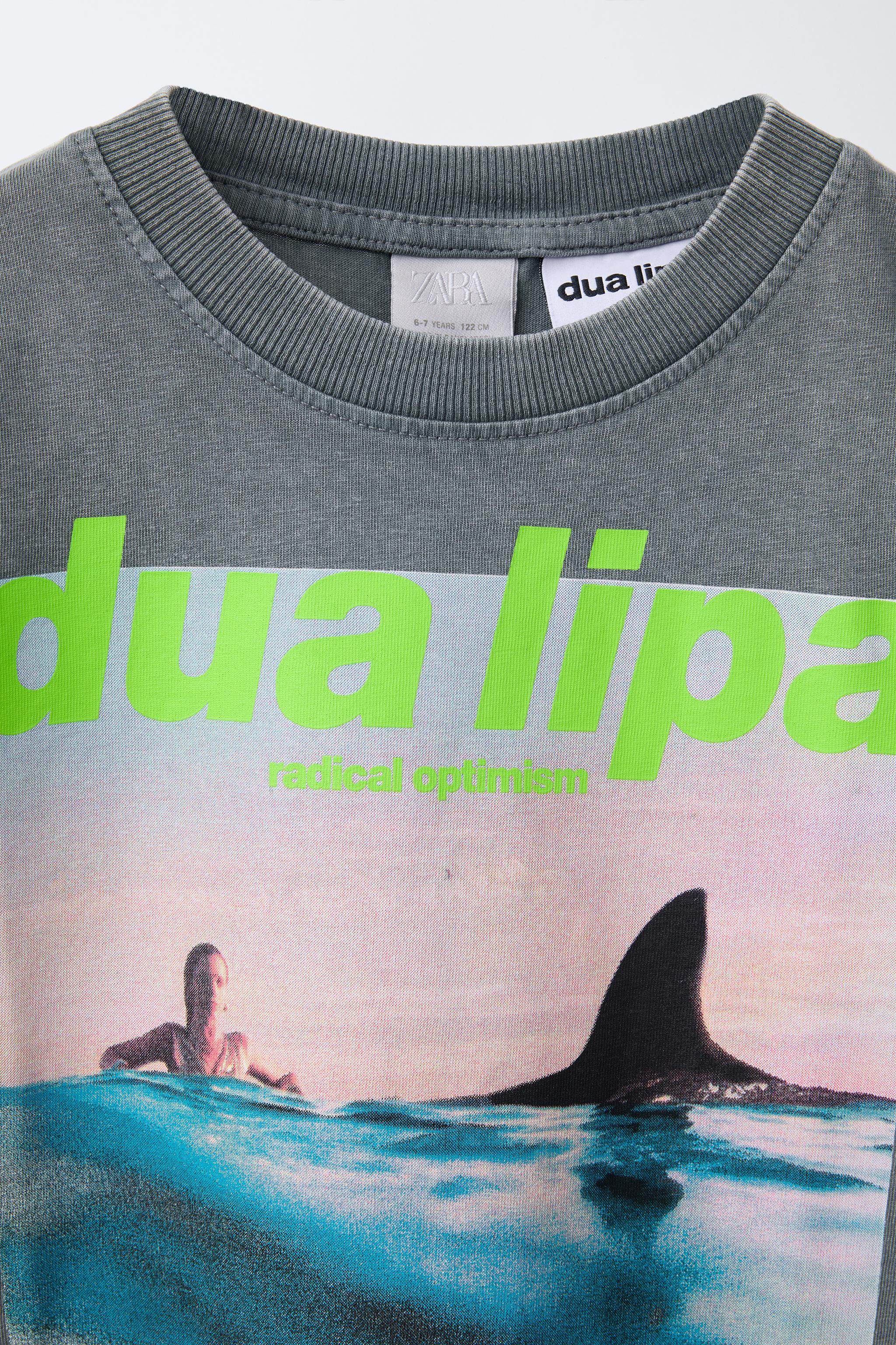 DUA LIPA © プリントTシャツ - グレー | ZARA Japan / 日本