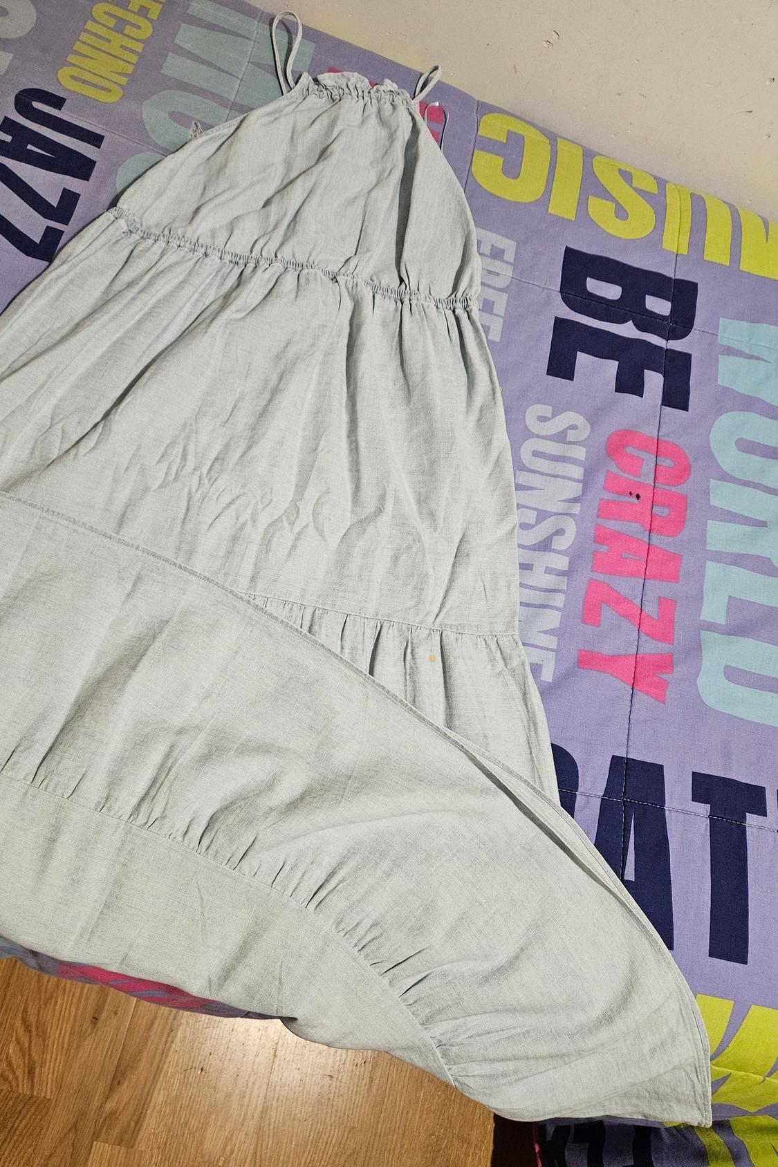 LINEN BLEND MIDI DRESS - Image 3