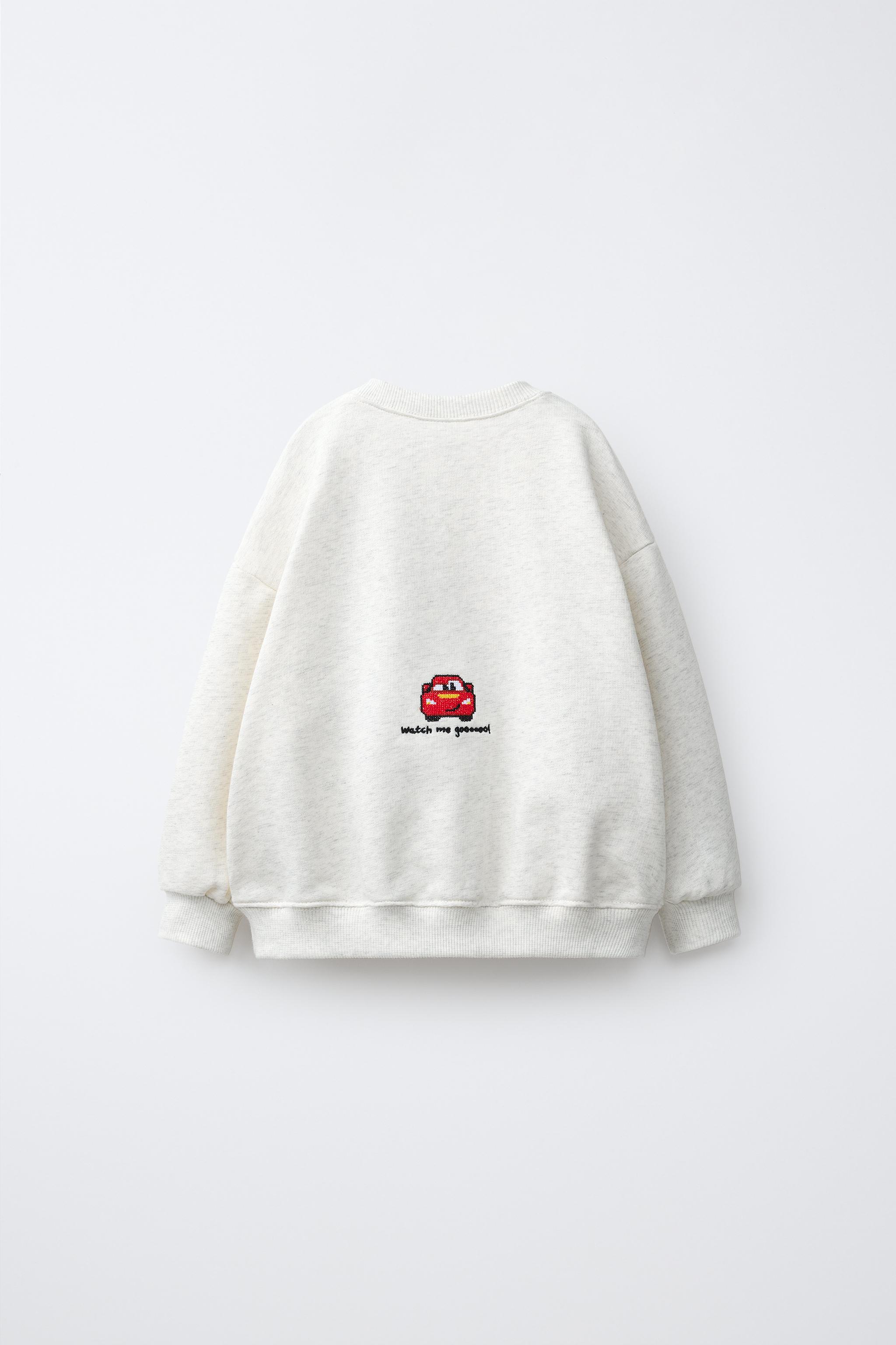 EMBROIDERED © DISNEY PIXAR SWEATSHIRT — Gray marl