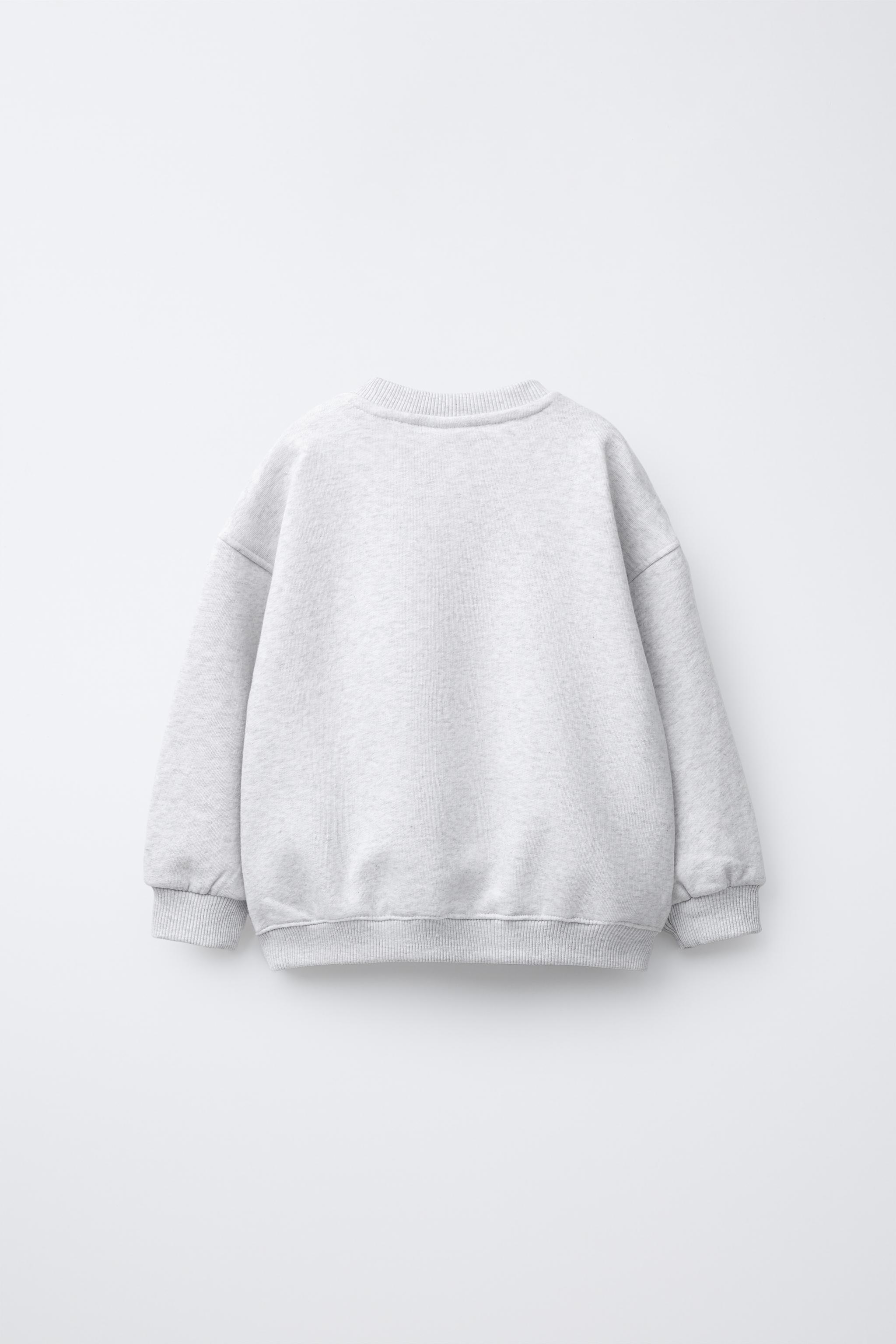 ベーシックテキストスウェットシャツ - グレーマール | ZARA