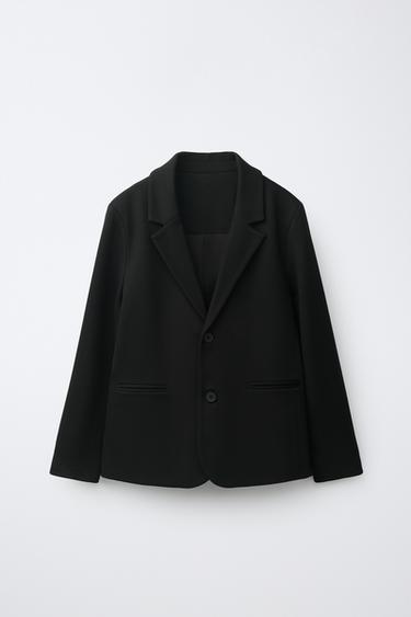 PLAIN SUIT BLAZER - Black by Zara