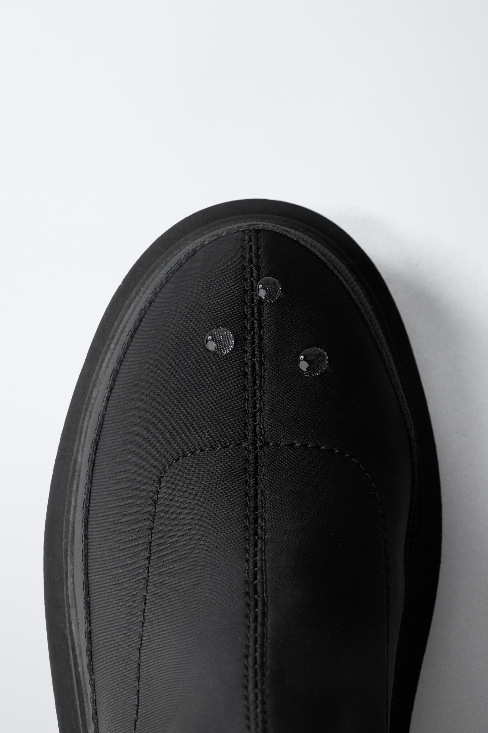 WATER REPELLENT SOCK-STYLE ANKLE BOOTS