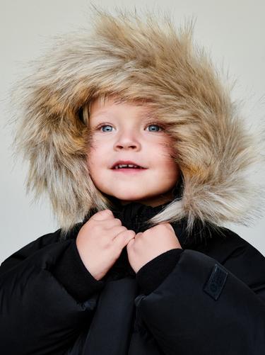 LANGER DAUNENPARKA WASSERABWEISEND UND WINDDICHT - Schwarz von Zara