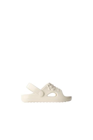 Zara FANTASY SLIDE SANDALS - Off White - Image 0