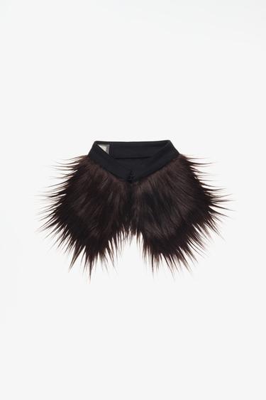 LIMITED EDITION FAUX FUR COLLAR — Chocolate 1