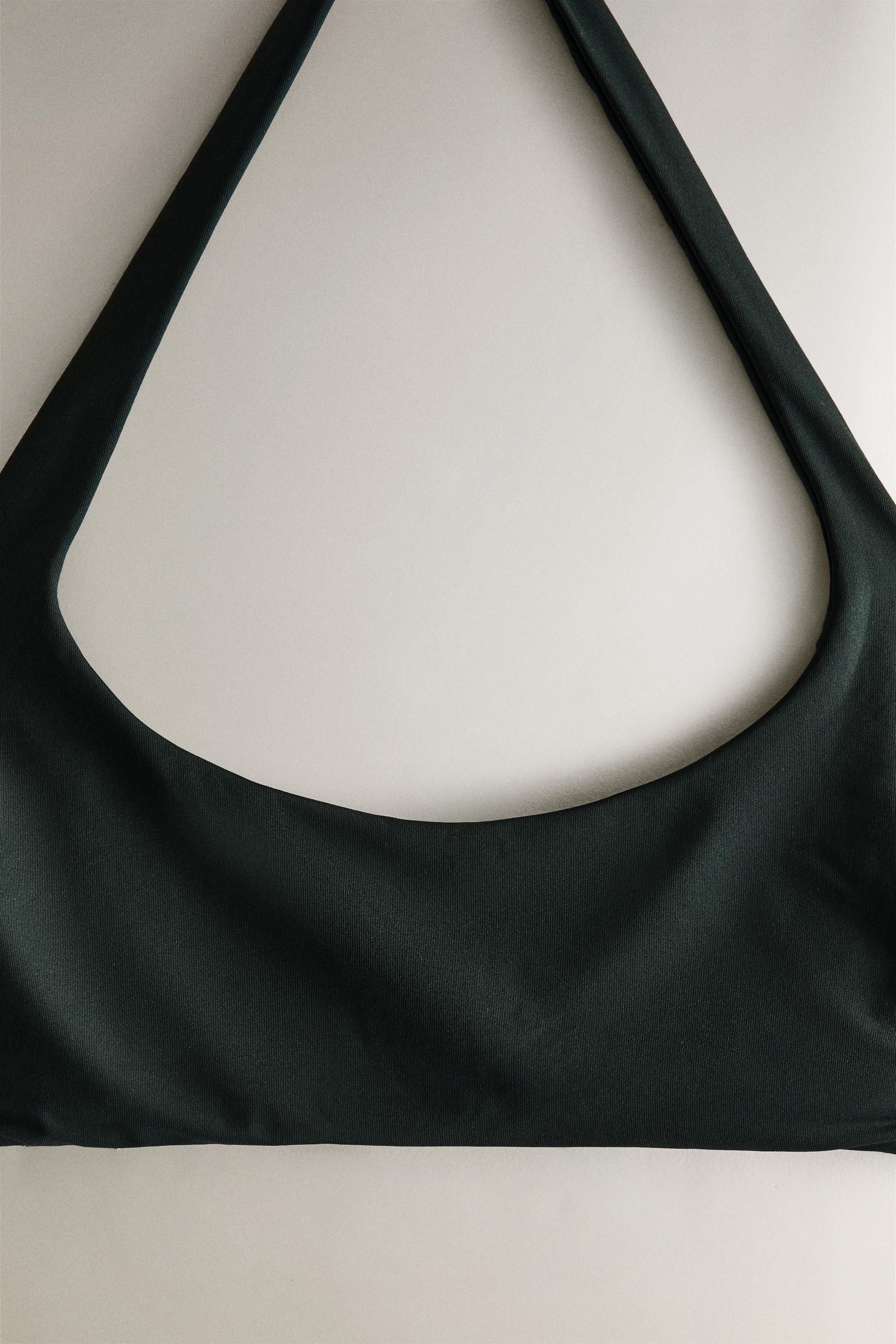 ZARA  ホルターネック ビーチ ビキニトップス 8118/609 ホルターネック ビーチ ビキニトップス - グリーン/ブルー