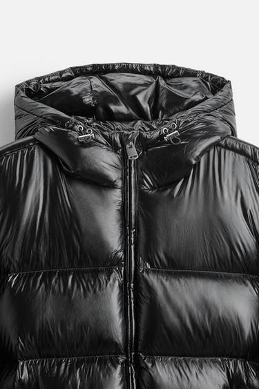 BLOUSON EN DUVET 100 % PLUMES - Noir de Zara - Image 8