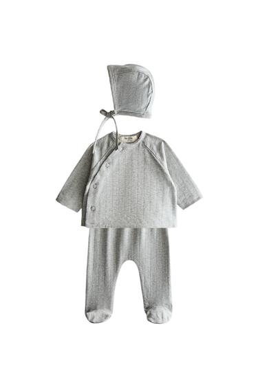 NEWBORN BABY SET - Grey marl by Zara