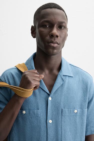 CHEMISE RELAXED FIT - Indigo de Zara - Image 4